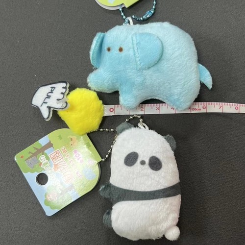 Twist Egg Zoo Kindergarten Teddy Bear Panda Lion Tiger Rabbit Plush Doll Bead Chain Ornament
