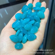 厂家批发天然天河石水滴形吊坠裸石 镶嵌手工绕线DIY配饰石