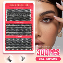 European and American false eyelashes 60D and 80D mixed set