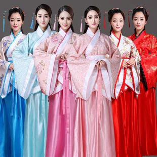 Костюм Ханфу Тан female Fairy Princess, наряд для танца, разноцветный, размеры S–XL