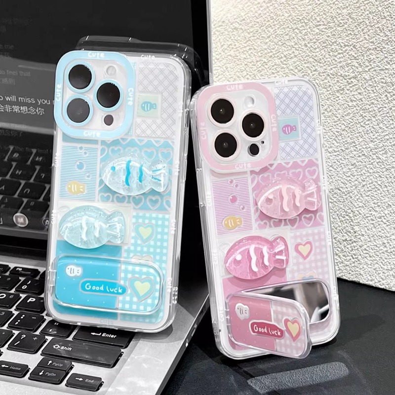 チェック柄の魚 Apple 16 携帯電話ケース iphone15promax 漫画 16plus カップル新しい 14 に適しています|undefined