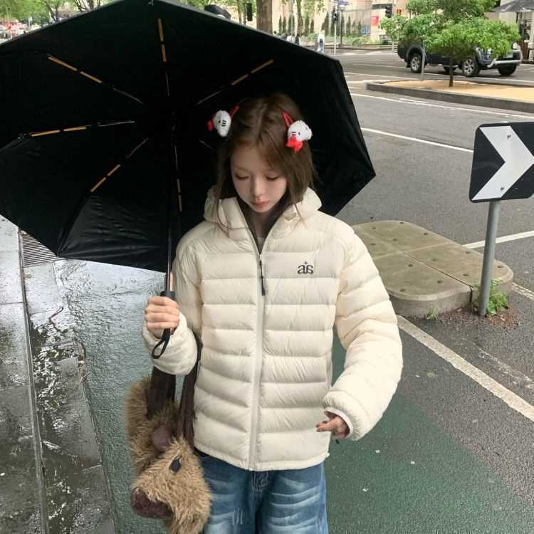 冬季排骨羽绒服女白鸭绒情侣外套轻薄宽松保暖新款2024加厚YL轻奢|undefined