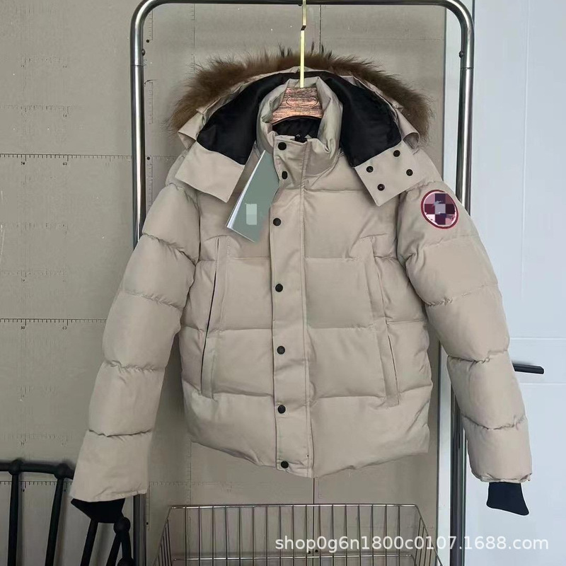 新款大鹅正确版大口袋高端情侣派克棉服加厚连帽男女防风保暖外套|undefined