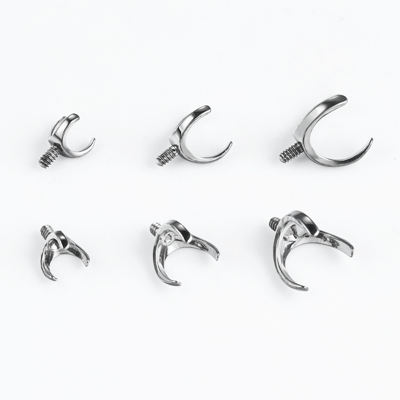 Labret piercing jewelry detail image