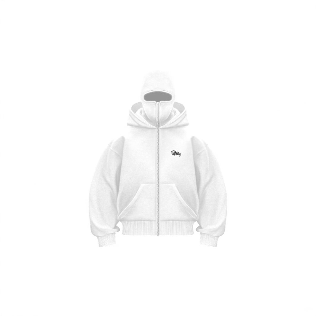 Cross-border Ins Brand New Men's and Women's Spring and Autumn Double Hats Unique Design Hooded Sweatshirt Loose Pullover Sweatshirt