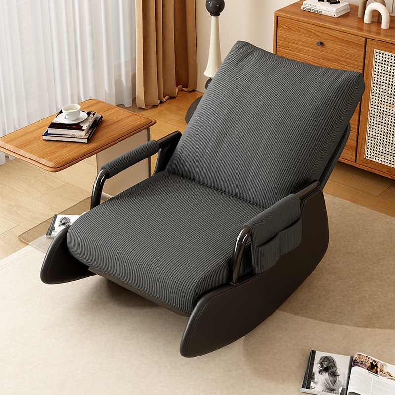 Silla mecedora doméstica reclinada para dormir perezoso sofá balcón silla de relajación sala de estar para almuerzo individual con sillón de pedal