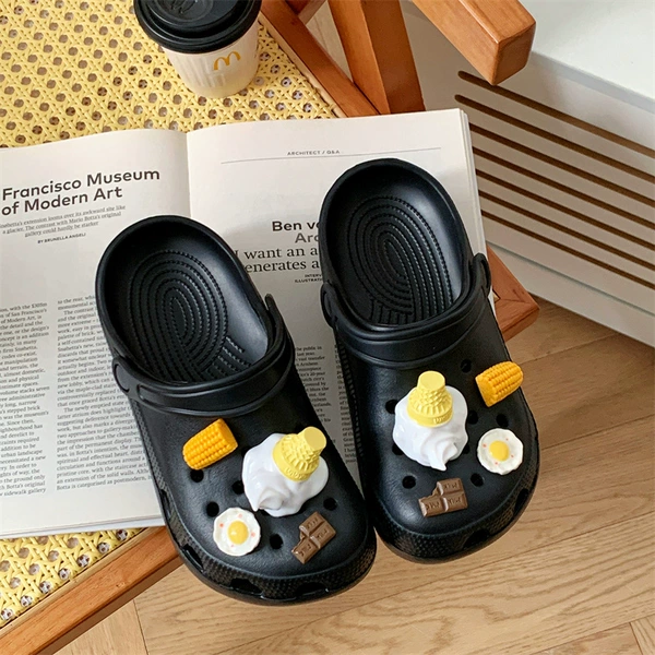 Ice cream [8 pieces of shoe buckle] only hairy shoes