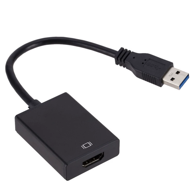 Кабель-конвертер USB в HDMI без драйвера, внешняя видеокарта для компьютера, USB3.0→HDMI