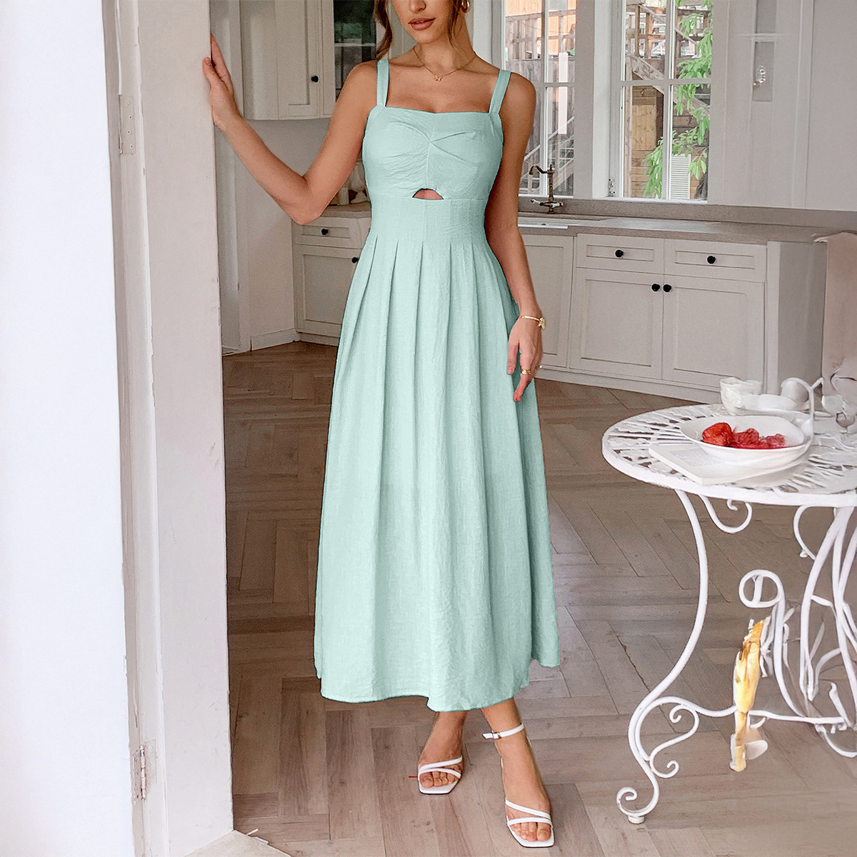Women's Summer Resort Casual Strappy Maxi Dress