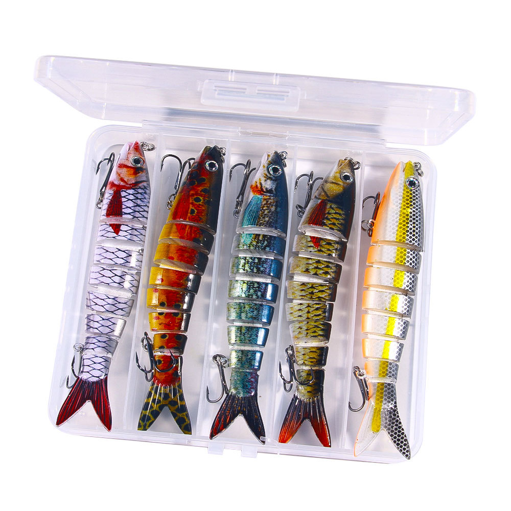 Nuevo Luya cebo multi-Sección de pescado 16 colores 13cm 18g biónico multi-Sección de cebo duro Comercio exterior Luya pesca cebo falso