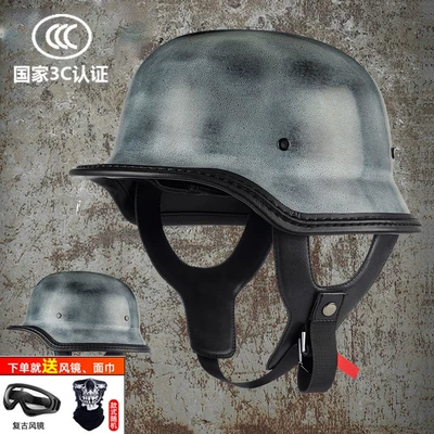 Scoop Helmets – Motosiklet dəbilqələri - m-upgraded-galaxy-gray-calfskin-hemmed-world-war-ii-soldier