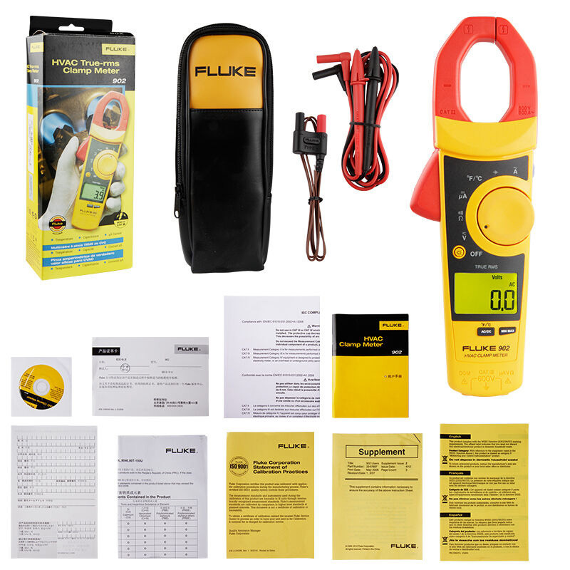 福禄克钳表Fluke 902/CN钳型表Fluke 902FC 600A真有效值无线钳表