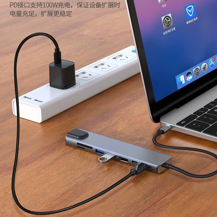 Портативный USB-хаб 1 порта для Apple Notebook мобильного телефона сеть USB USB чтение карты Type-C удлинитель