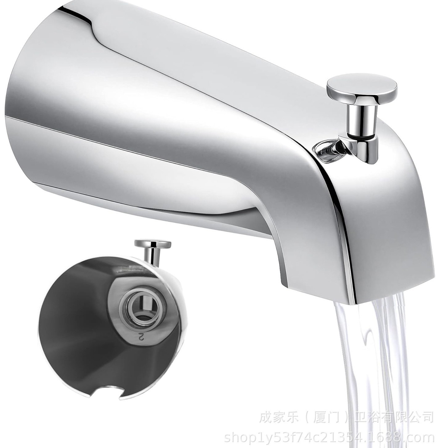 North American Coreless Model Factory Direct Sales Amazon Foreign Trade North American Concealed Bathtub Faucet Bathroom Bathtub Faucet