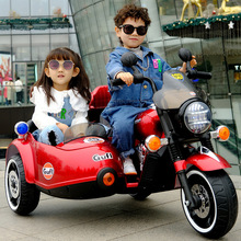 電動摩托車兒童四輪三輪車大號寶寶雙人可坐玩具童車雙胞胎邊三輪