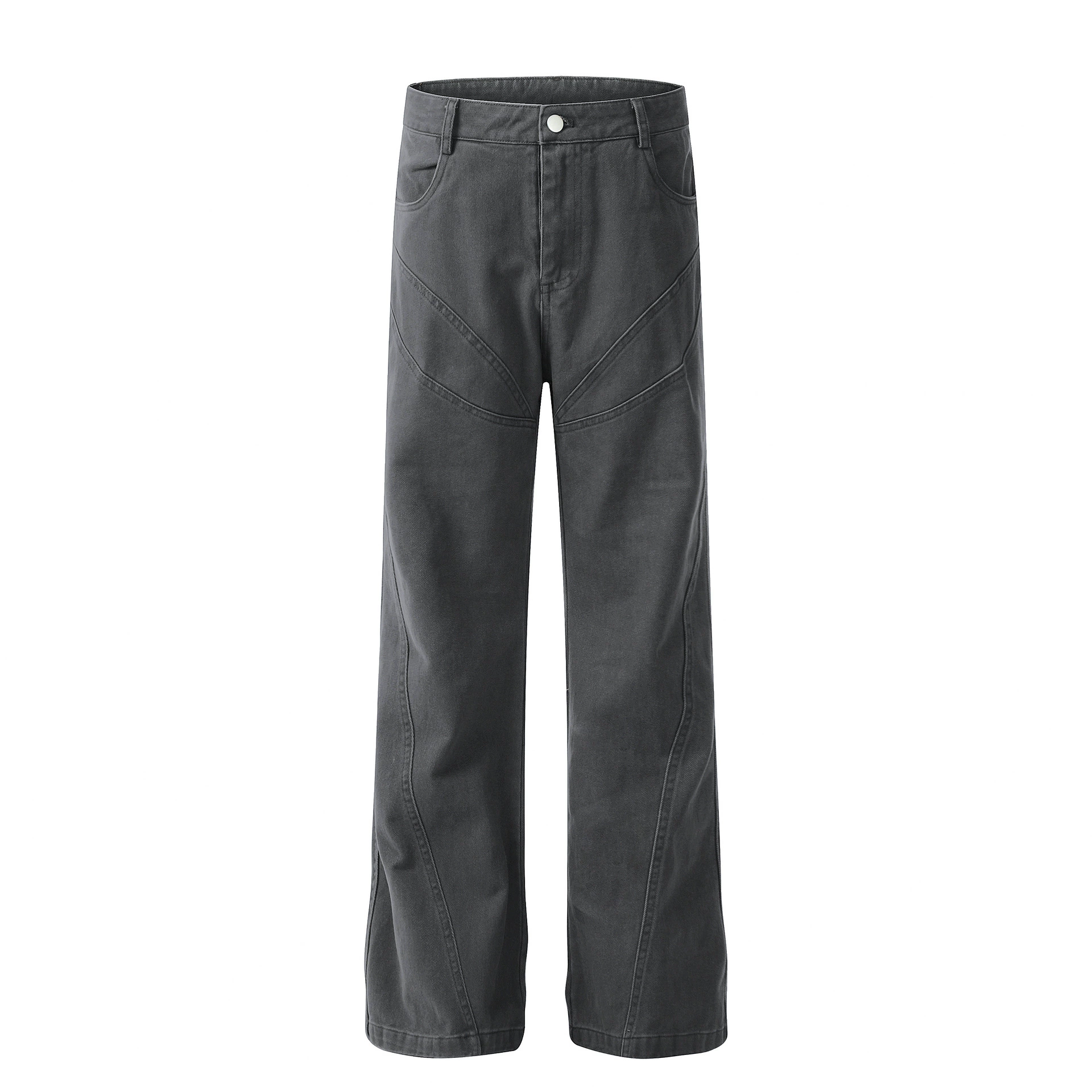 OREETA 丨Раздельные чистые хлопковые рабочие брюки American pure cotton, ретро модный бренд, стритвэр, прямые рабочие брюки