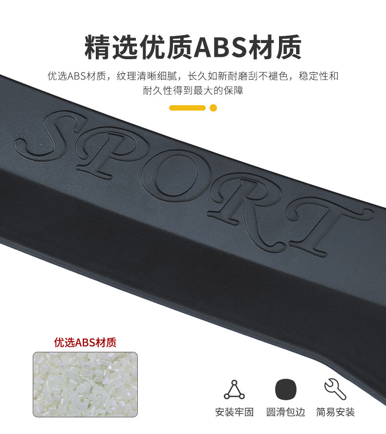 Car Personalized Modification Parts, Universal Suv Hatchback Rear Wing, Adhesive-Type Punch-Free Trunk Spoiler Rear Wing