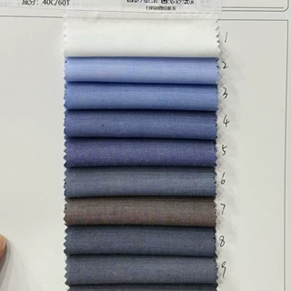 厂家现货40支涤棉青年布面料衬衫工装工作服校服厨师服柔软亲肤
