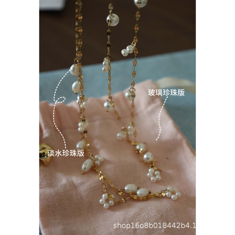 118/301小花园项链钛钢保色升级颜色更好手工毛衣温柔感H2-4F1--6|undefined