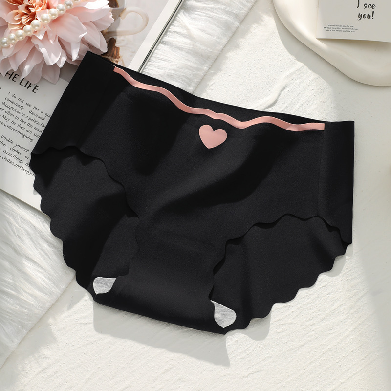 Bragas de seda de hielo que no dejan marcas, entrepierna transpirable antibacteriana de algodón para mujer, pantalones cortos de cintura media para niña de verano, bragas para mujer