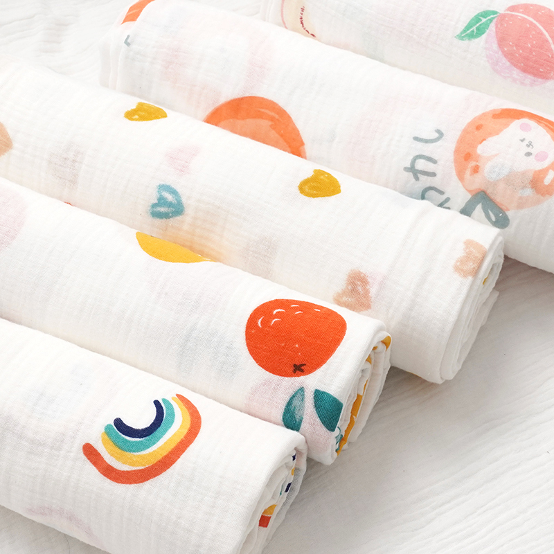 Double-Layer Gauze Fabric, Class a Infant Bath Towel, Nightgown, Clothing, Quilt, Confinement Clothing, Mosquito Pants, Textured Crepe Fabric