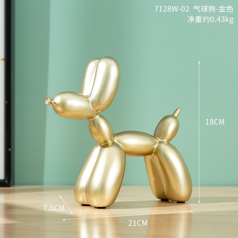7128W-02-perro globo-oro