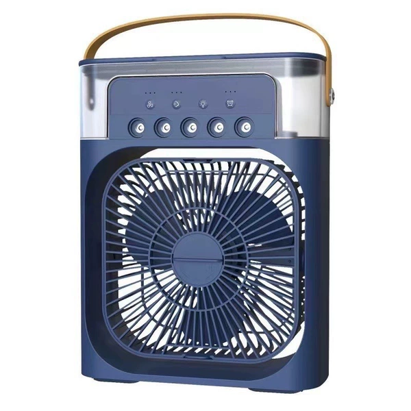 Spray, blue air fan