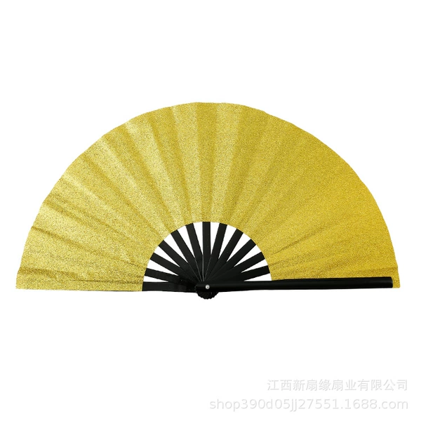 Bamboo Bone Golden Glitter (Single Fan)