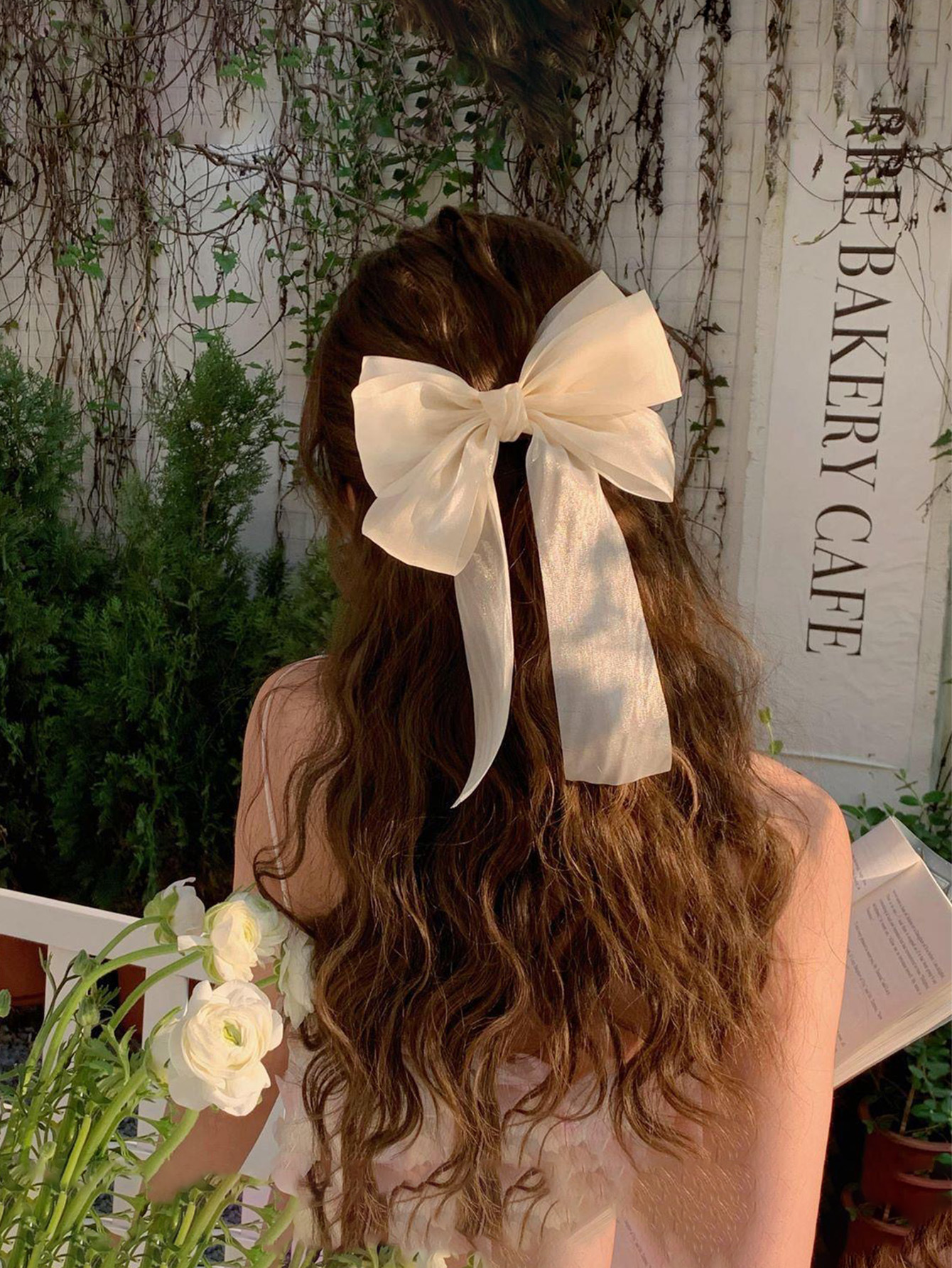 40g Weight Hair Clip Hair Accessories Type 1 Piece Quantity Daily Occasion Gauze Material Knot, Butterfly, Bow Knot Pattern Women's Gender Sweet Style Sweet Women's Knot Butterfly Bow Knot Gauze Hair Clip 15