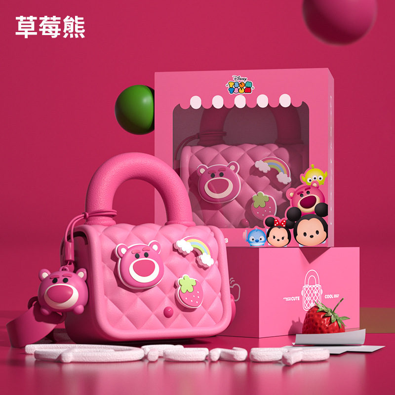 Bolsa de almacenamiento digital portátil suelta para niños bolso de hombro impermeable encantador diseño original fresco mochila image 7