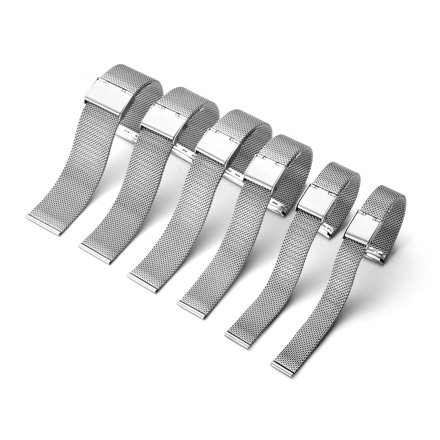 炜博钢丝表带米兰尼斯表带不锈钢网带手表配件金属表带可定制