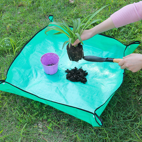 Gardening potted plant replacement soil mat PE waterproof balcony plant succulent planting gardening mat seedlings flower fertilization mat