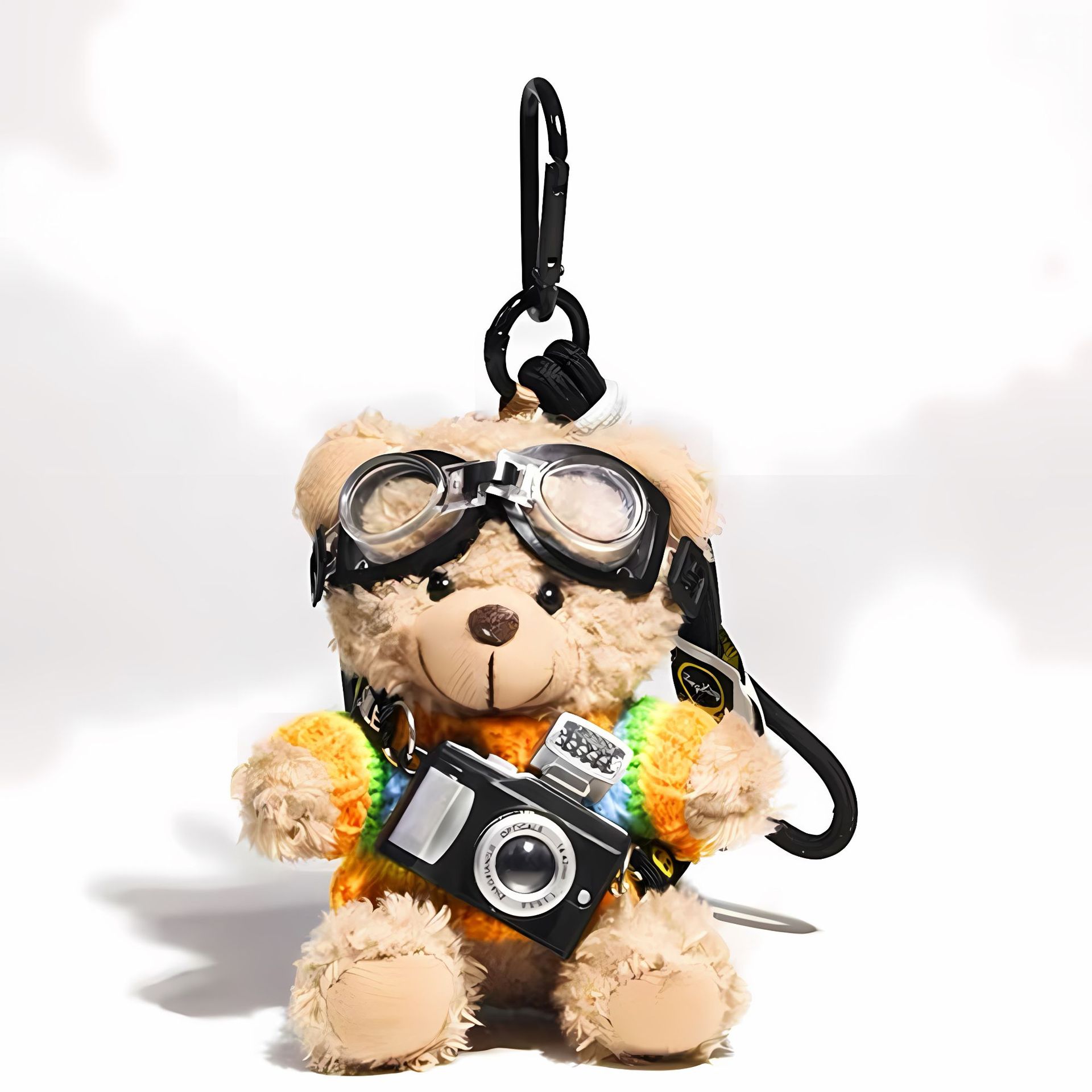 Lindo bolso de oso, colgante de bolso, muñeco de peluche, adorno de coche, llavero de coche, pareja, regalo creativo