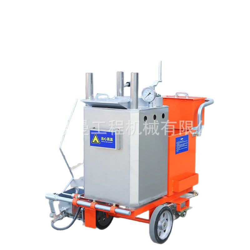 Conductor tipo empuje de mano integrado carretera choque máquina de marcado de fusión en caliente de carretera