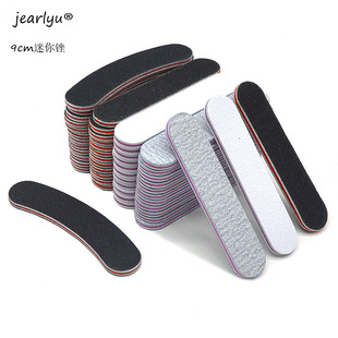 Nail Art Tools Mini Small Nail File Strip EVA Double-Sided Thick and Thin Polishing Repair Sanding Strip Factory in stock