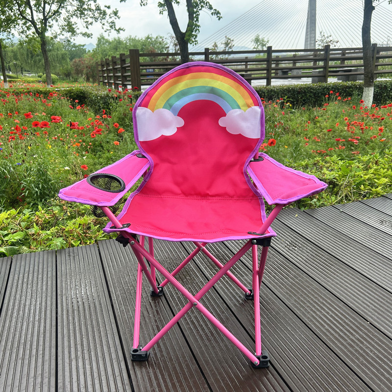 Silla plegable de dibujos animados para niños Silla de playa al aire libre Silla de bocetos Silla de camping Silla de ocio portátil Silla de respaldo de bebé