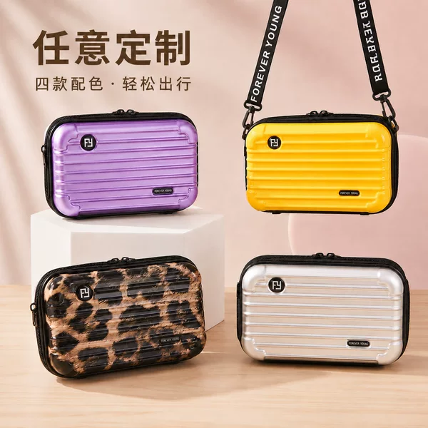 New Men's Clutch Bag, Women's Pc Hard Shell Portable Makeup Bag, Partitioned Coin and Cosmetics Storage Bag, Custom Logo