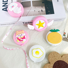 Cute cartoon mini tape measure soft tape measure portable tape measure for measuring three dimensions bust hip waist clothing tape meter stick