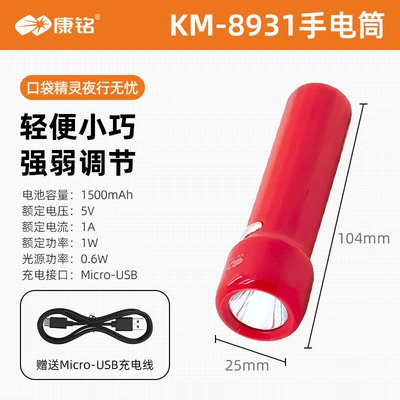 Emergency Flashlight Wholesale, UV fənərlər - 8931-mini-flashlight-red