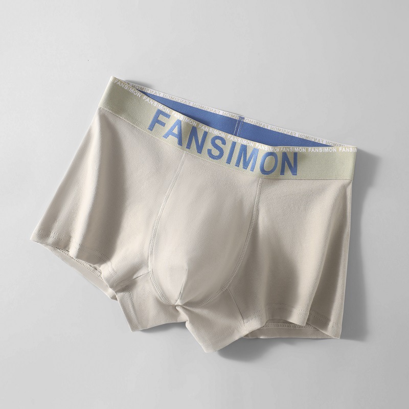 Ropa interior de los hombres de algodón verano delgada media cintura transpirable hombres triángulos cortos deportes ropa interior juvenil