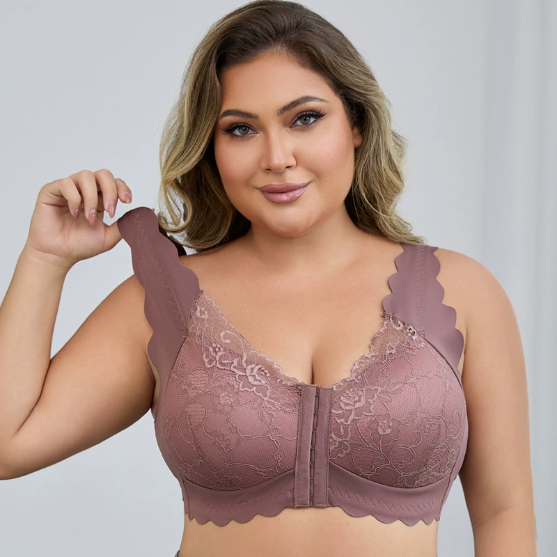 Бюстгальтер push-up Lace, топ без рукавов, нижнее белье, европейский стиль, красивый спина, плюс размер