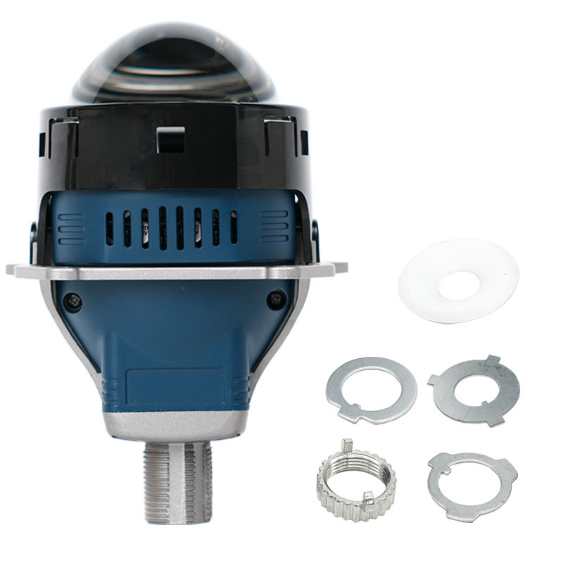 Nuevos faros delanteros para coche W8 LED de alta potencia con doble lente, tecnología de control inteligente integrada para luz de carretera y cruce, iluminación auxiliar de dirección de alto brillo