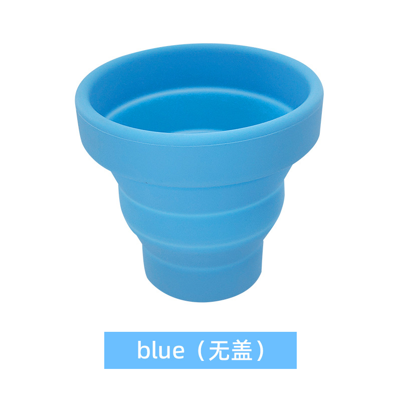 Taza de agua plegable de silicona para viajes al aire libre, taza retráctil portátil a prueba de caídas, taza de regalo de vacaciones publicitaria en stock