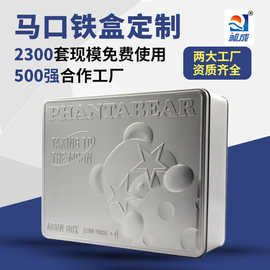 方形磨砂铁马口铁盒  翻盖铁盒包装 定制激凸盖方形收纳盒空盒