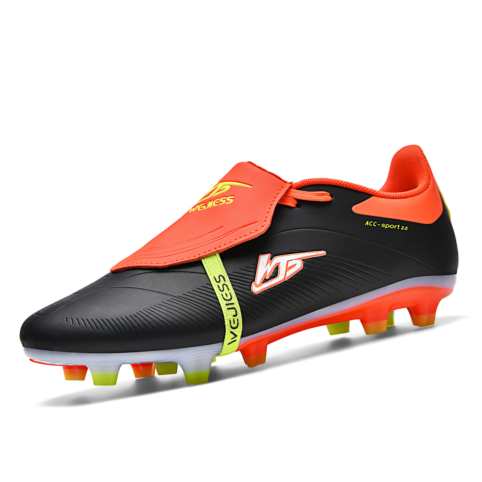 Neue Cross-Border-Fußballschuhe, nahtlose Verarbeitung für junge Spieler, hochwertige AG-Fußballschuhe mit Flip-Top und langer Stollensohle_voghion.com