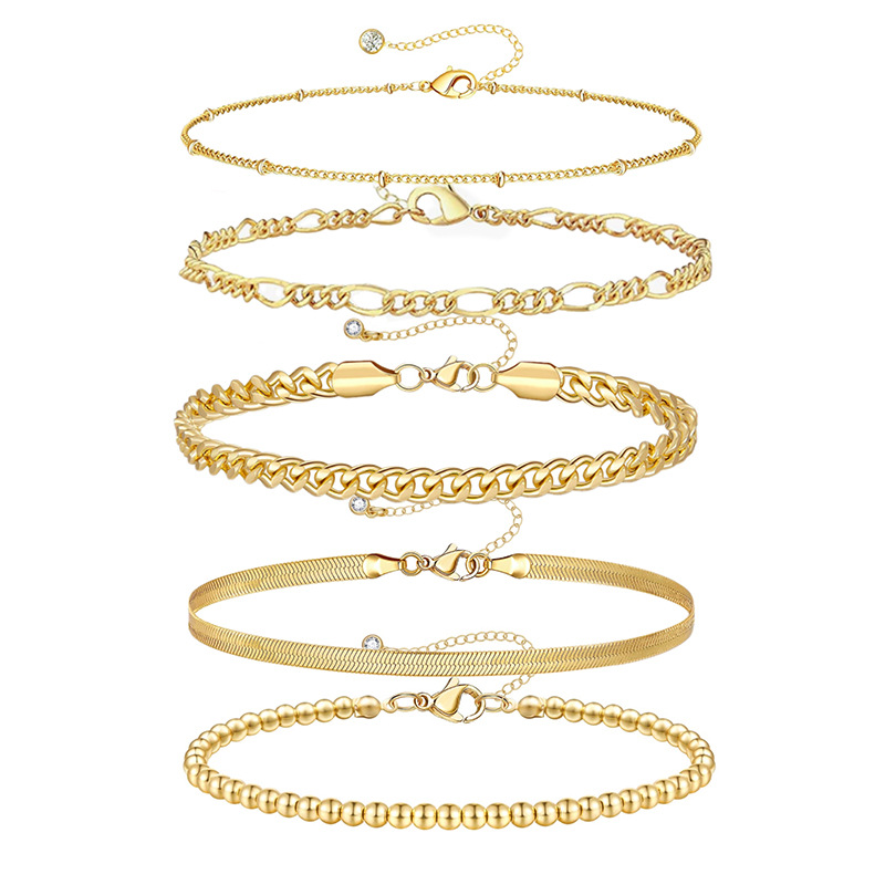 waterproof golden ankle bracelet