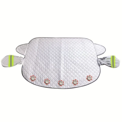 Car snow shield front windshield Car snow shield - green-reflective-5-to-strengthen-the-magnet-plus-cotton-thickening