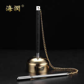 伸缩引磬黄铜台湾引庆寺庙法会法器引罄念佛助念法器木鱼佛具