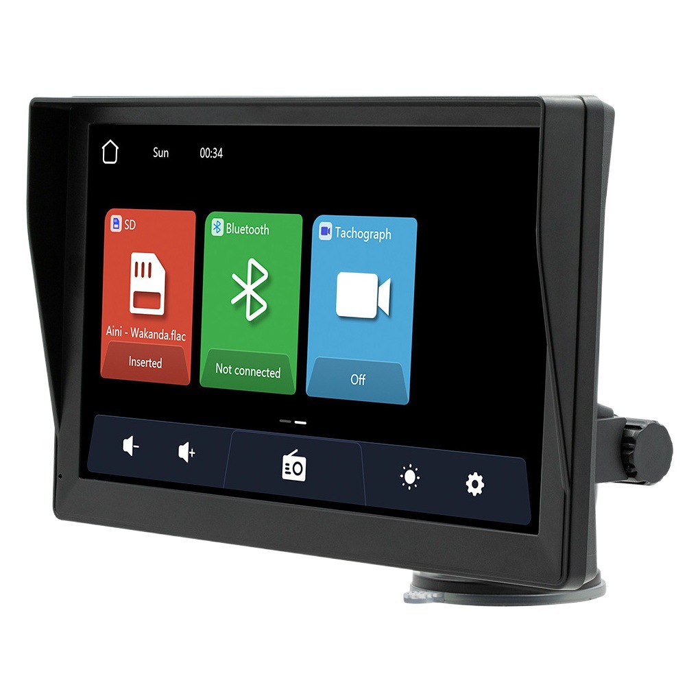 Nuevo inalámbrico carplay portátil de 9 pulgadas coche universal Bluetooth MP5 reproductor coche grabadora de conducción