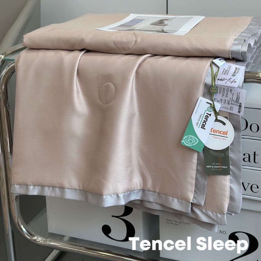 Gentle Lyocell Tencel Summer Quilt Single and Double Washable Summer Quilt Four-Piece Set Air Conditioner Quilt Cool Thin Quilt